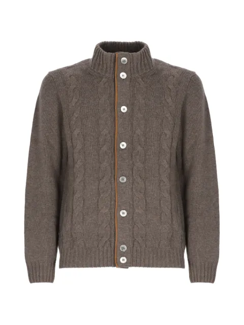 Della Ciana cable-knit button-up cardigan