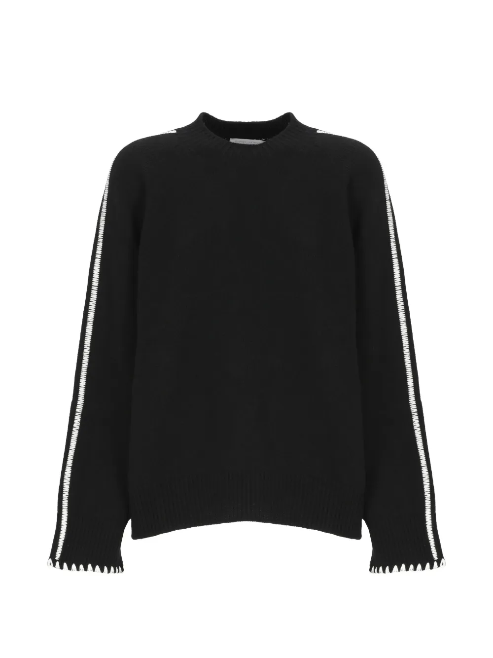 OLIVER LATTUGHI whipstitch-trim sweater - Black