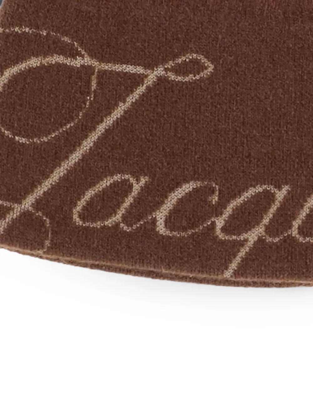 Jacquemus Le Atelier muts met logo-intarsia Bruin