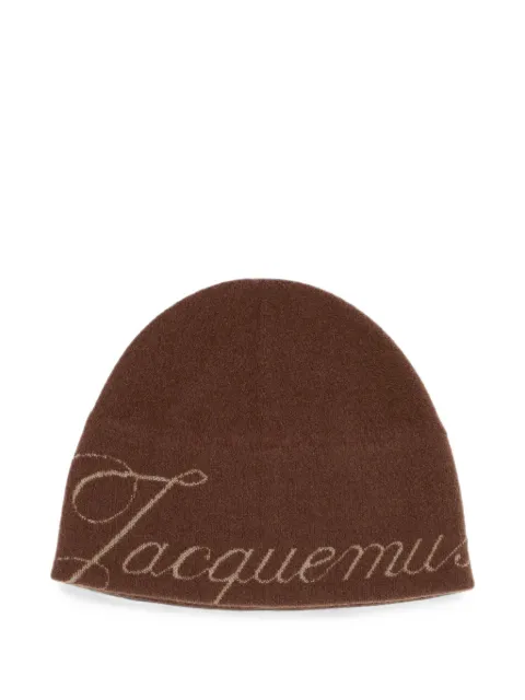 Jacquemus The Atelier knit logo beanie