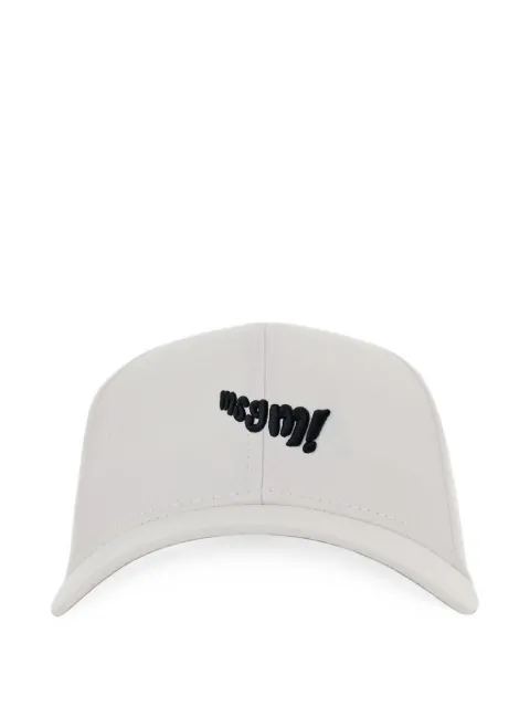 MSGM Kids logo-embroidered cotton cap
