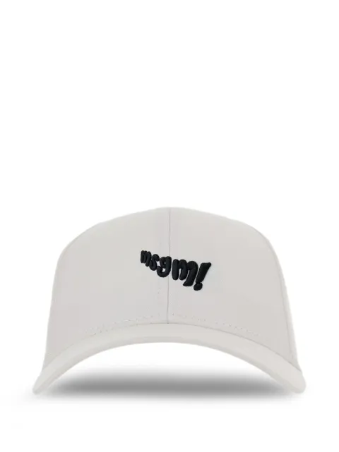 MSGM Kids logo-embroidered cotton cap