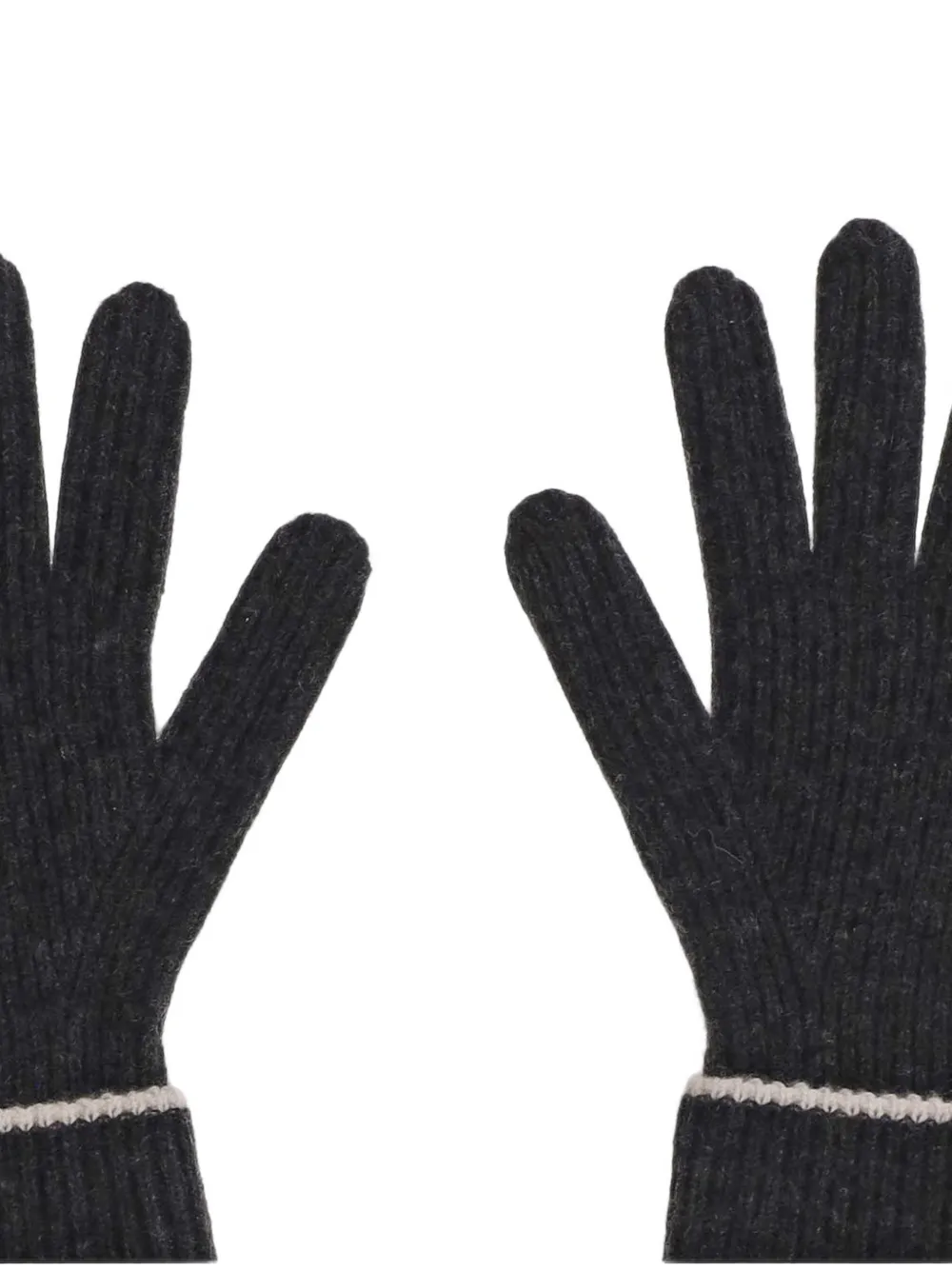 Arch4 Ribbed Cashmere Gloves in Grey, view 3