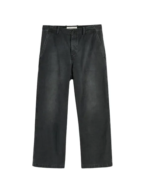 OUR LEGACY pantalon en satin à effet délavé Rig