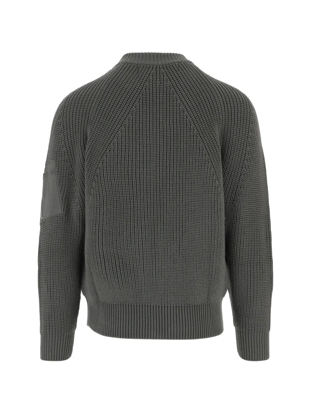 Comme des Garçons Homme Ribgebreid vest met mouwzak Groen