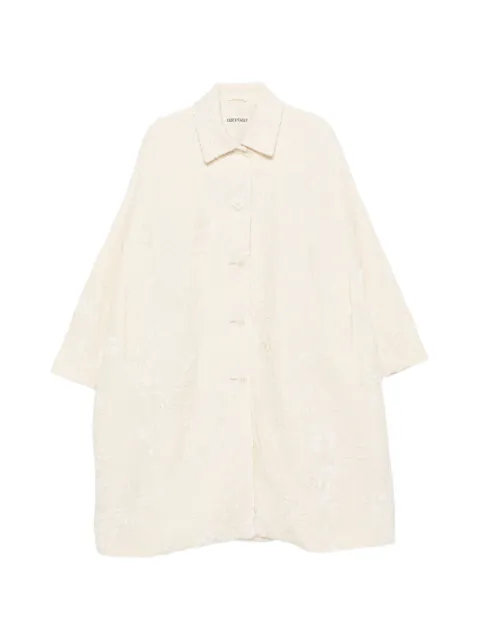 Casey Casey Big Blobby jacquard-floral coat