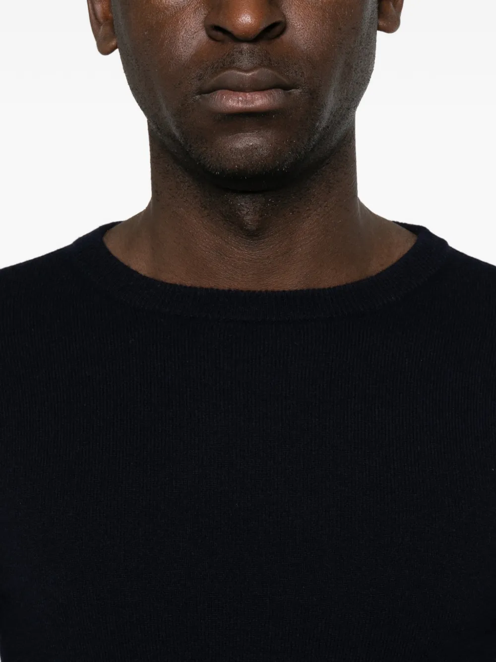 extreme cashmere February fijngebreide trui met ronde hals Blauw