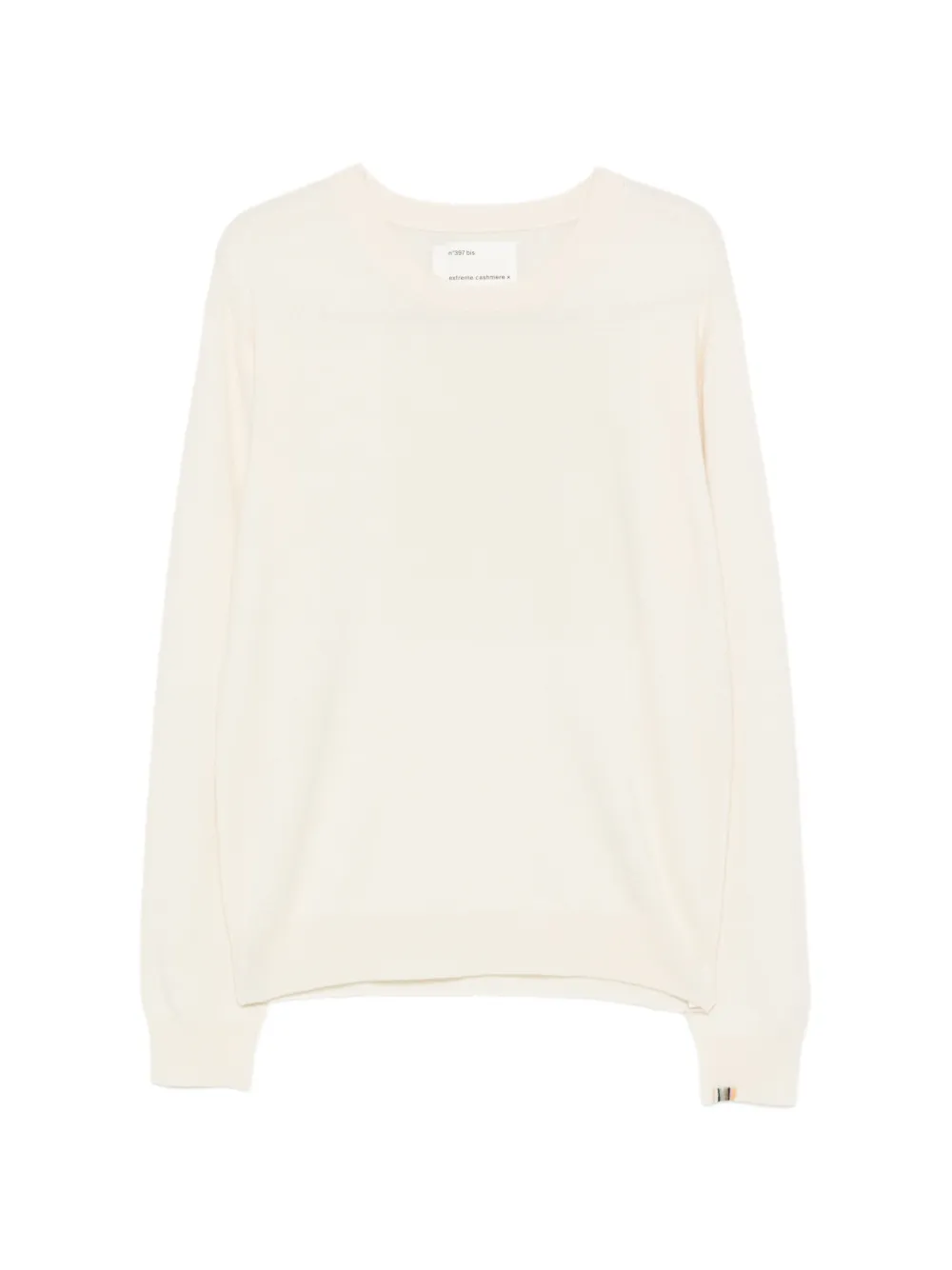 extreme cashmere Bis crew-neck cashmere sweater - Neutrals
