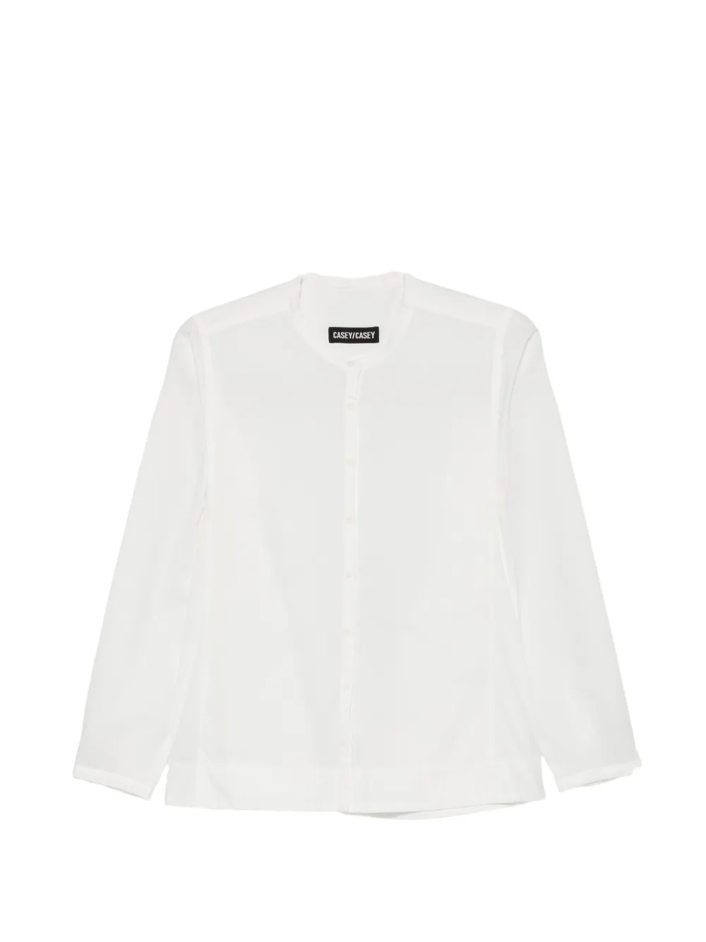 Casey Casey Harmony band-collar shirt - Blanc