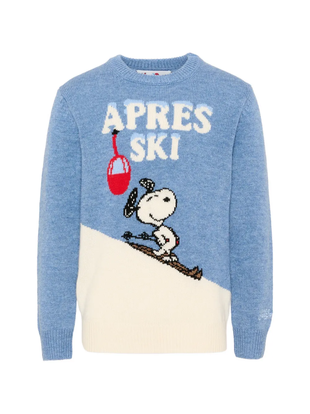 MC2 Saint Barth Kids x Peanuts trui met Snoopy-intarsia Blauw