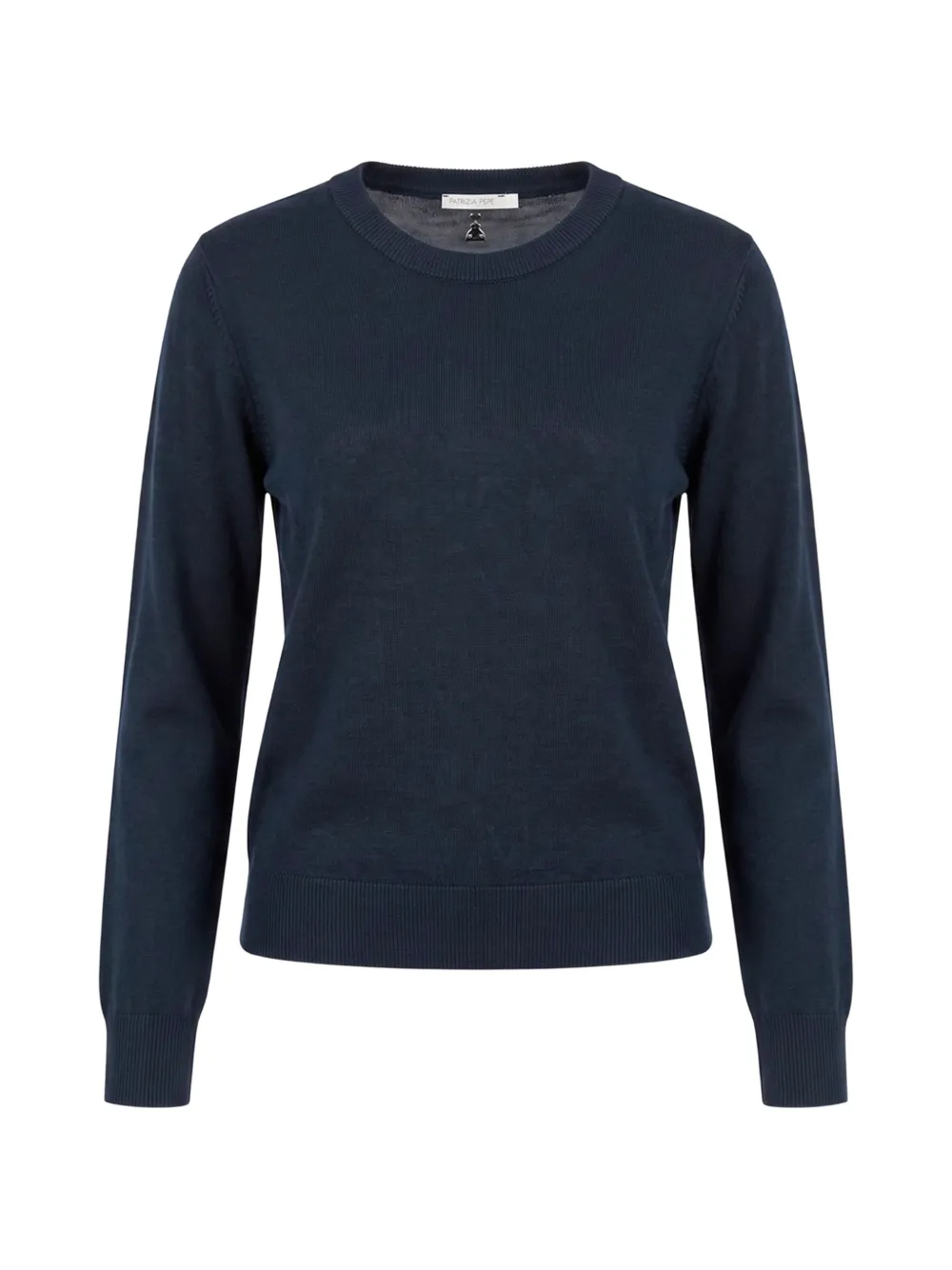 Patrizia Pepe Wollen trui met ronde hals Blauw