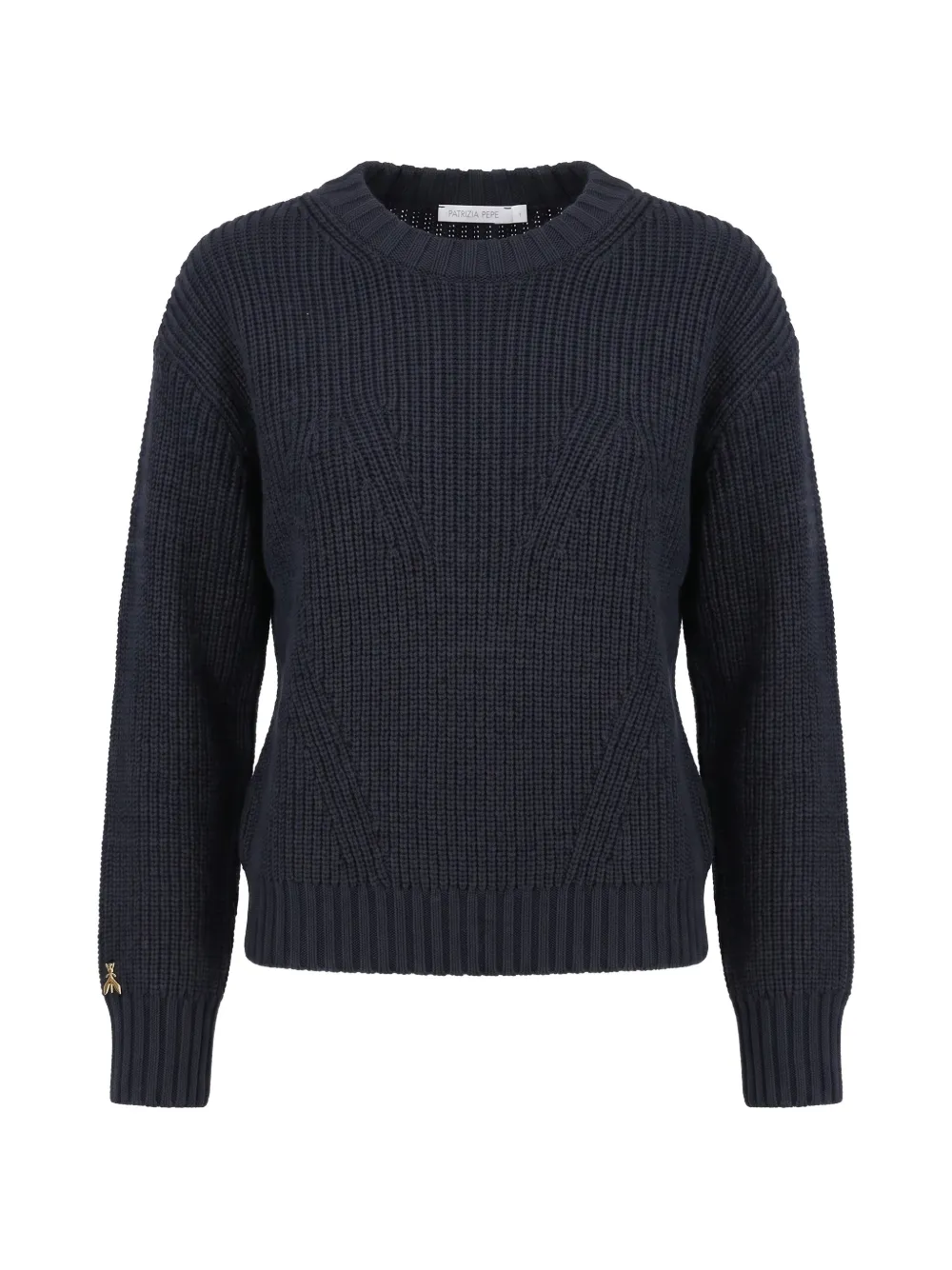 Patrizia Pepe ribbed-knit wool sweater - Blu