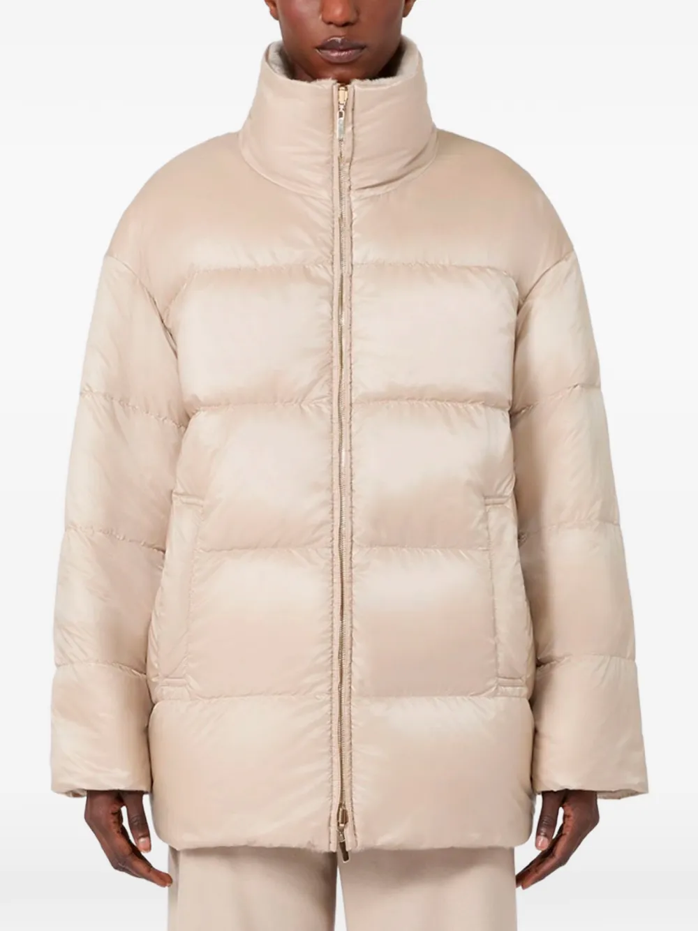 Max Mara reversible padded coat Beige