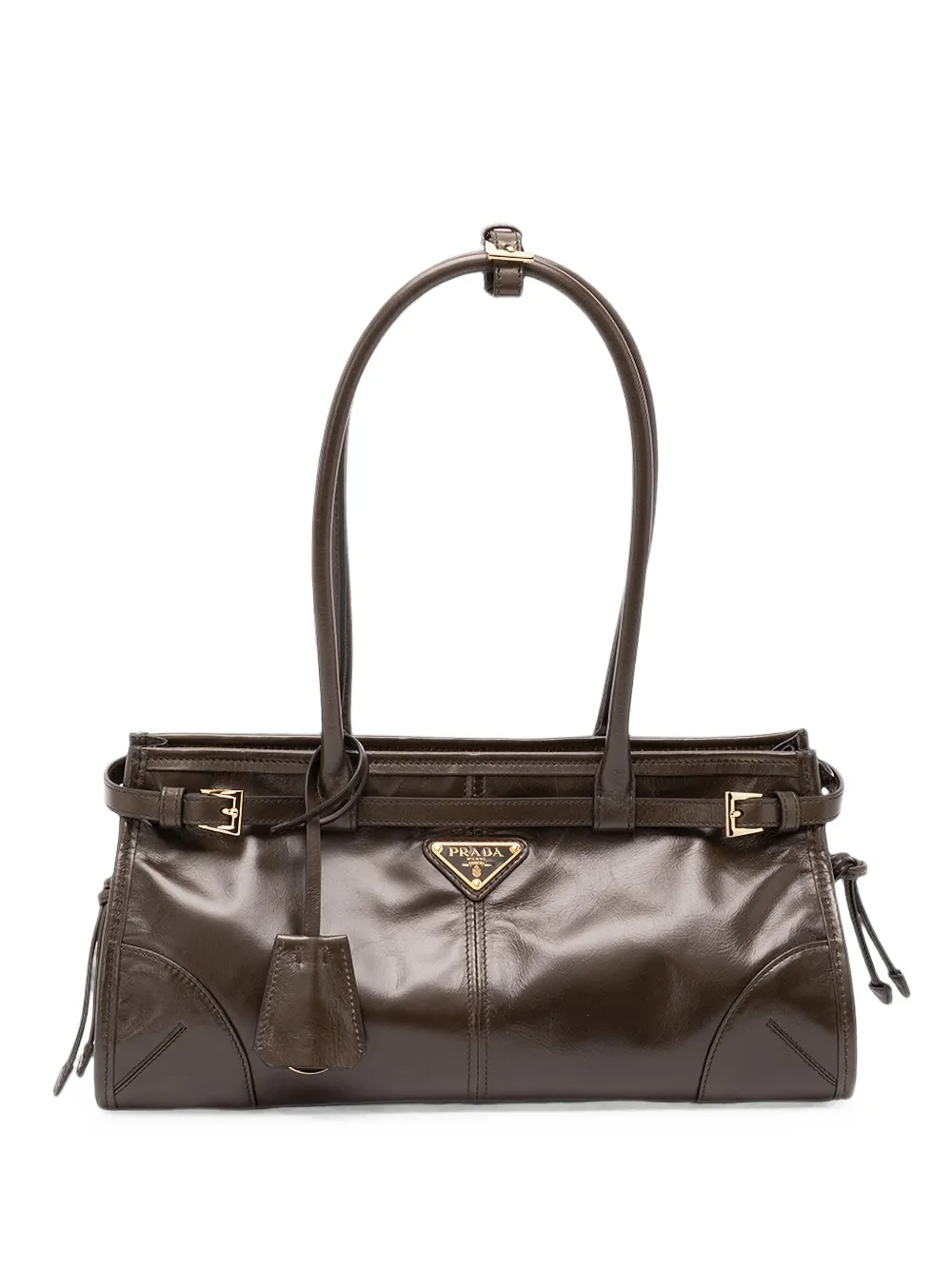 Prada Bonnie medium leather bag - Verde