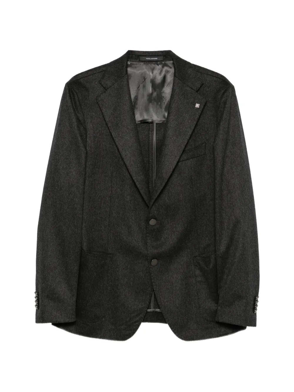 Tagliatore notched-lapel single-breasted blazer - Grey