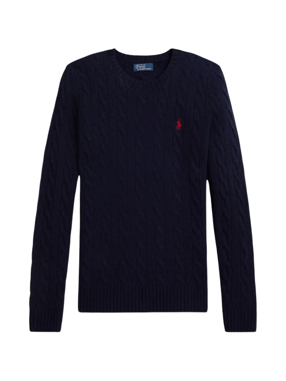Polo Ralph Lauren cable wool-cashmere crewneck jumper - Blu