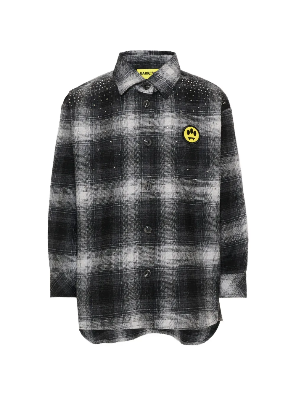 Barrow kids chemise à ornements en cristal - Gris Barrow kids chemise à ornements en cristal - Gris