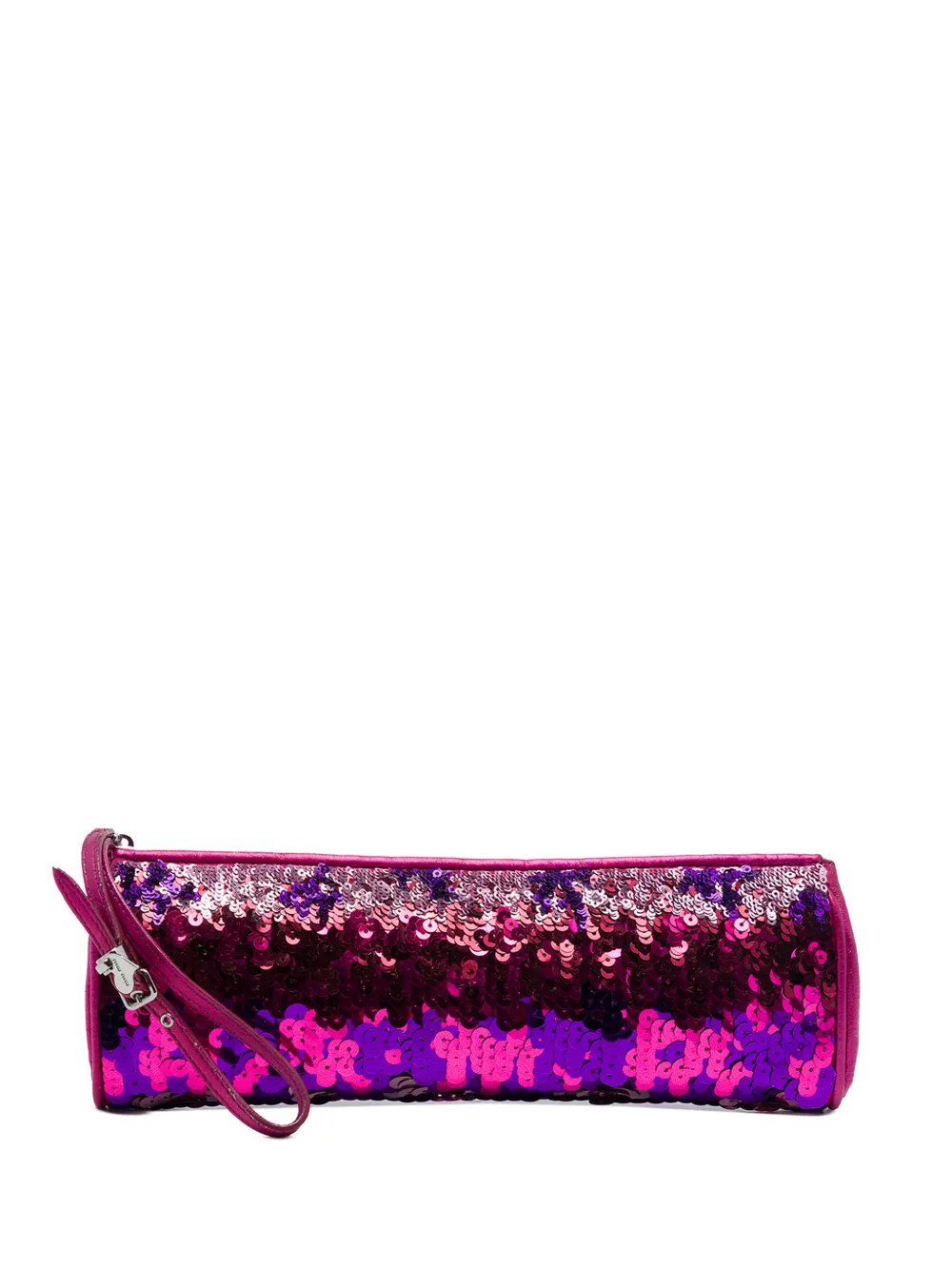 Miu Miu Pre-Owned 2010-2026 Clutch mit Pailletten und Handgelenkschlaufe - Violett
