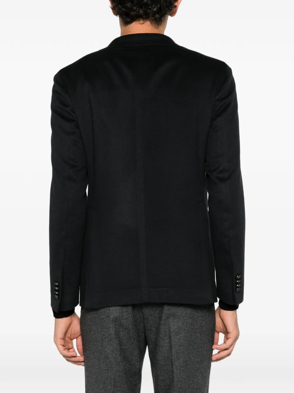 Tagliatore single-breasted notch-lapel blazer Zwart