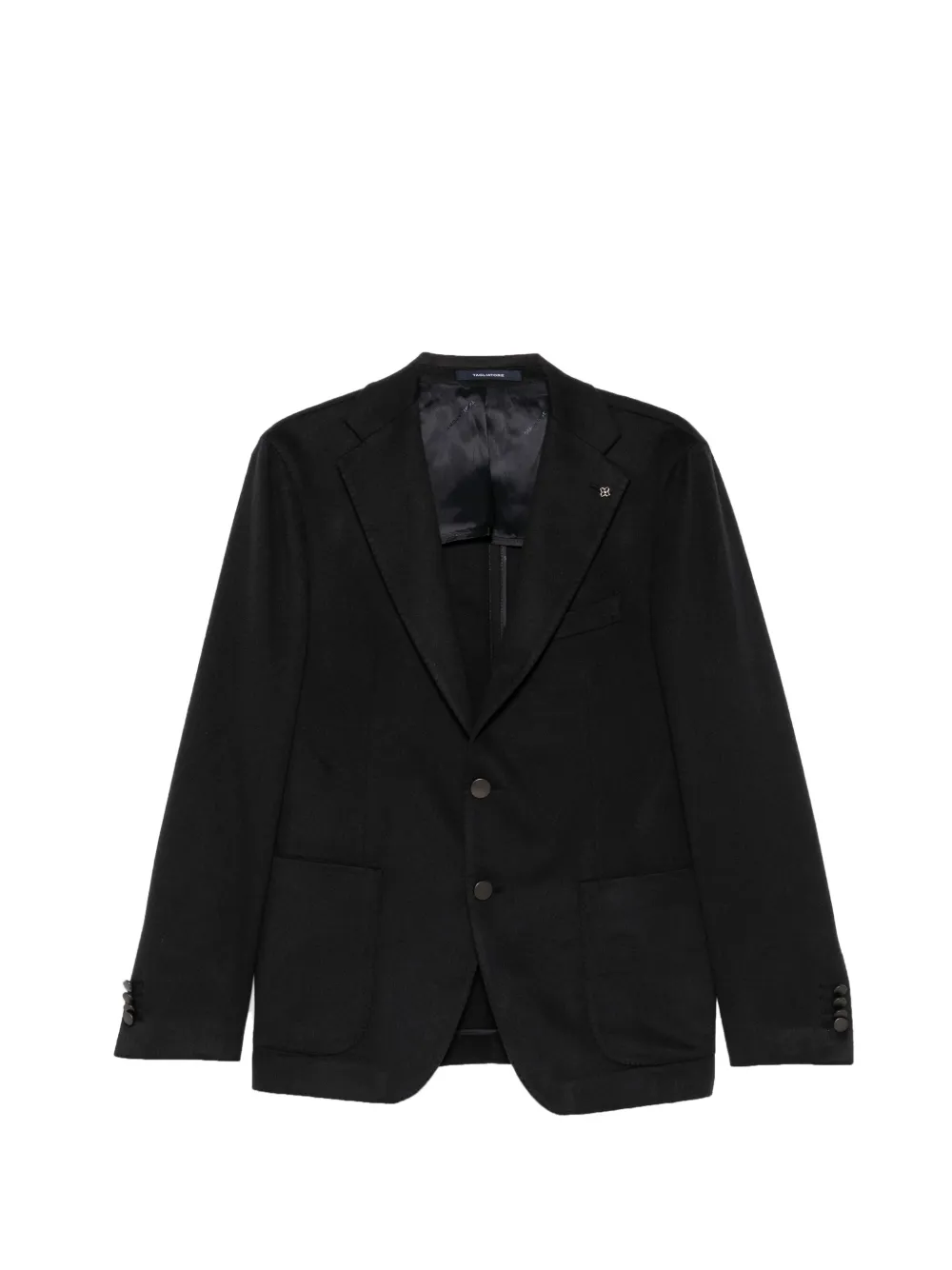 Tagliatore single-breasted notch-lapel blazer - Black