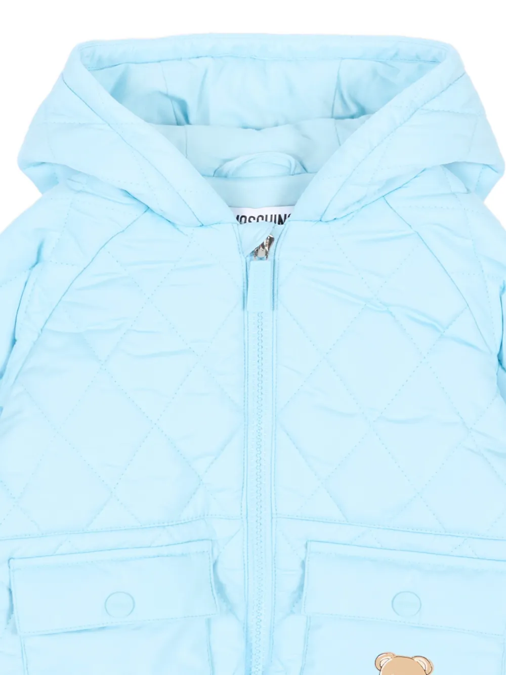 Moschino Kids Jack met capuchon Blauw