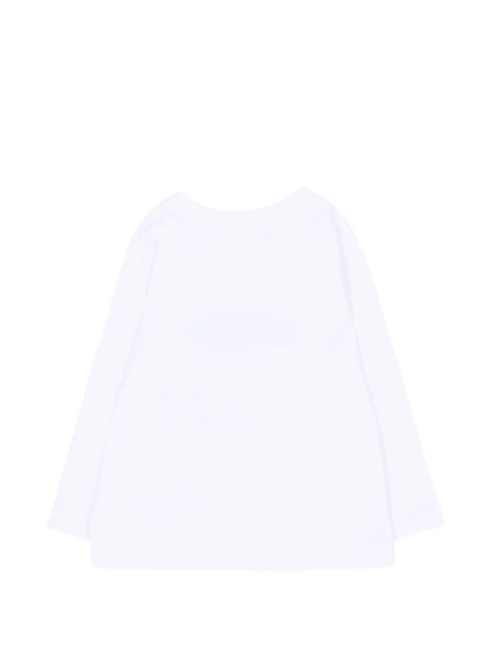Moschino Kids T-shirt met lange mouwen en logo-print Wit