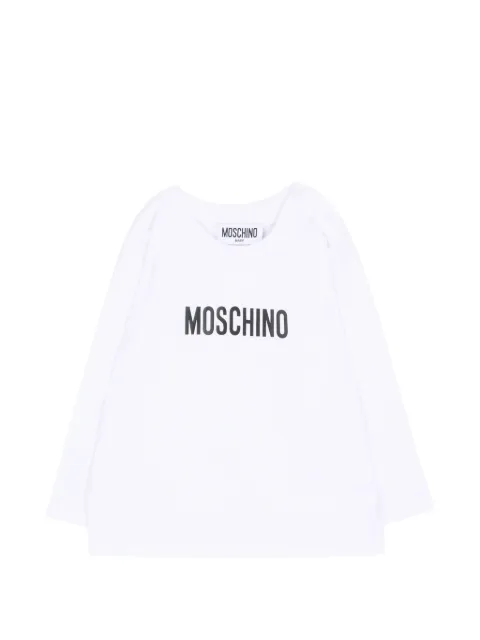 Moschino Kids Langarmshirt mit Logo-Print