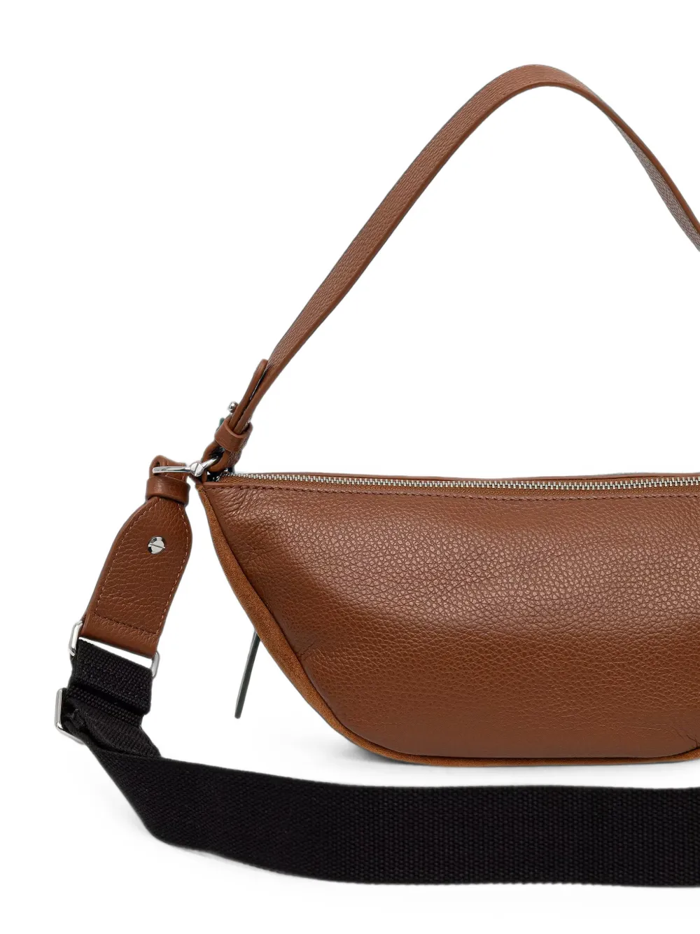 Coccinelle Smart To Go crossbodytas met suède vlakken Bruin