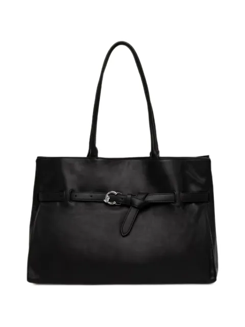Coccinelle buckled calf leather tote bag