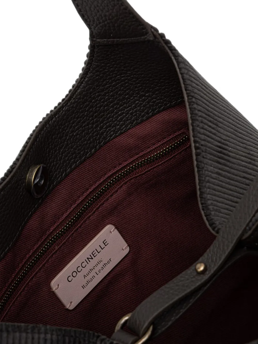 Coccinelle Grote C-Easy ribfluwelen shopper Zwart