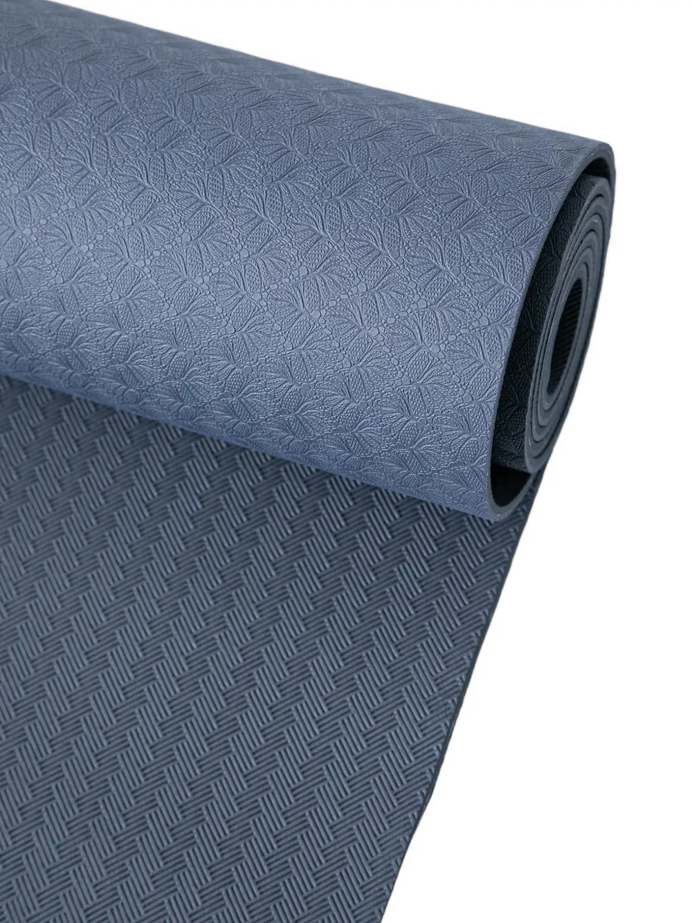 Casall Position 4 mm yogamat met logo-reliëf Blauw