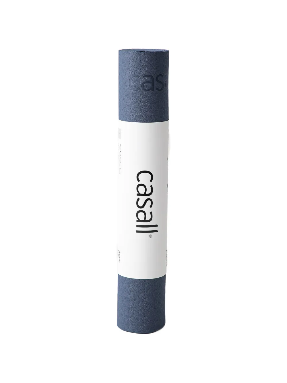 Casall Position 4 mm yogamat met logo-reliëf Blauw