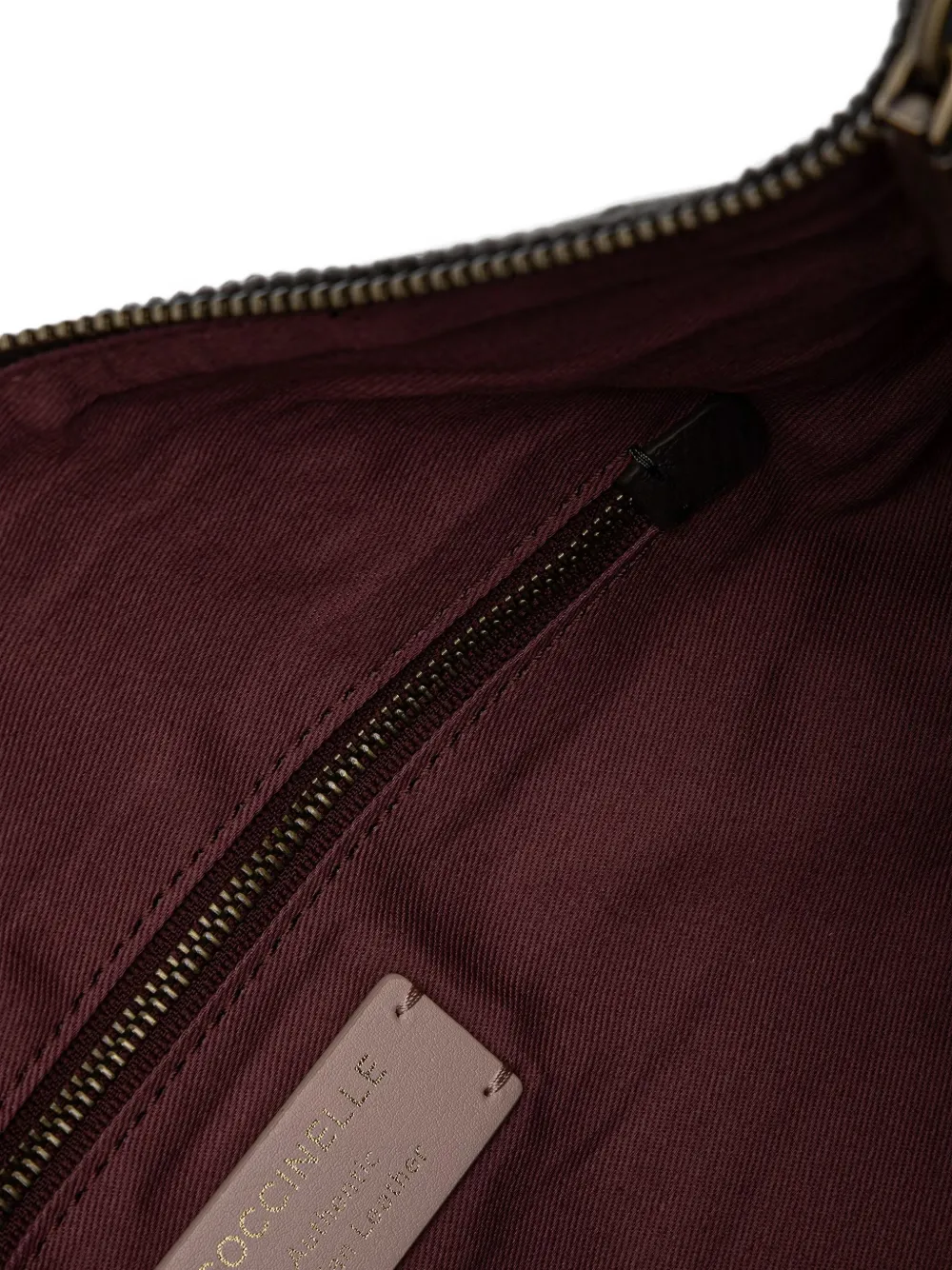 Coccinelle Ribfluwelen shopper met trekkoord Zwart