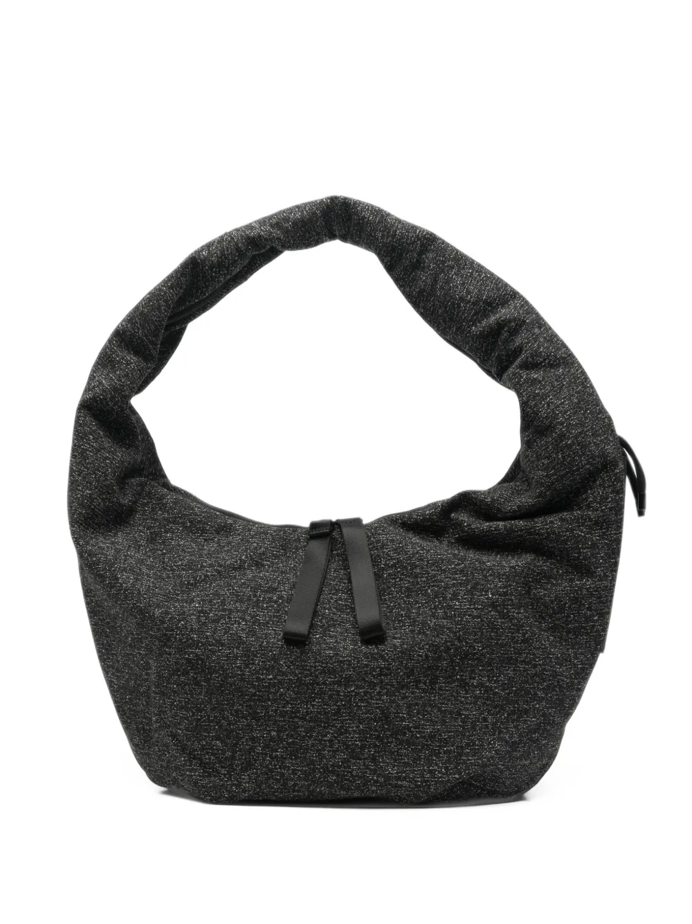 Côte&Ciel Borsa a spalla Reno in tweed - Nero