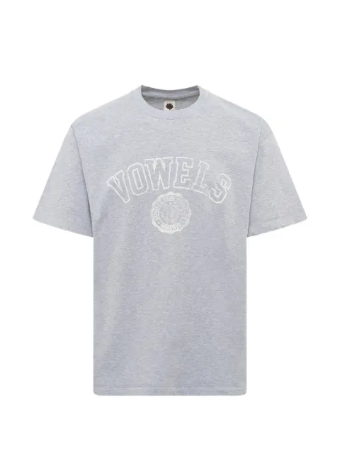 Vowels faded collegiate T-shirt