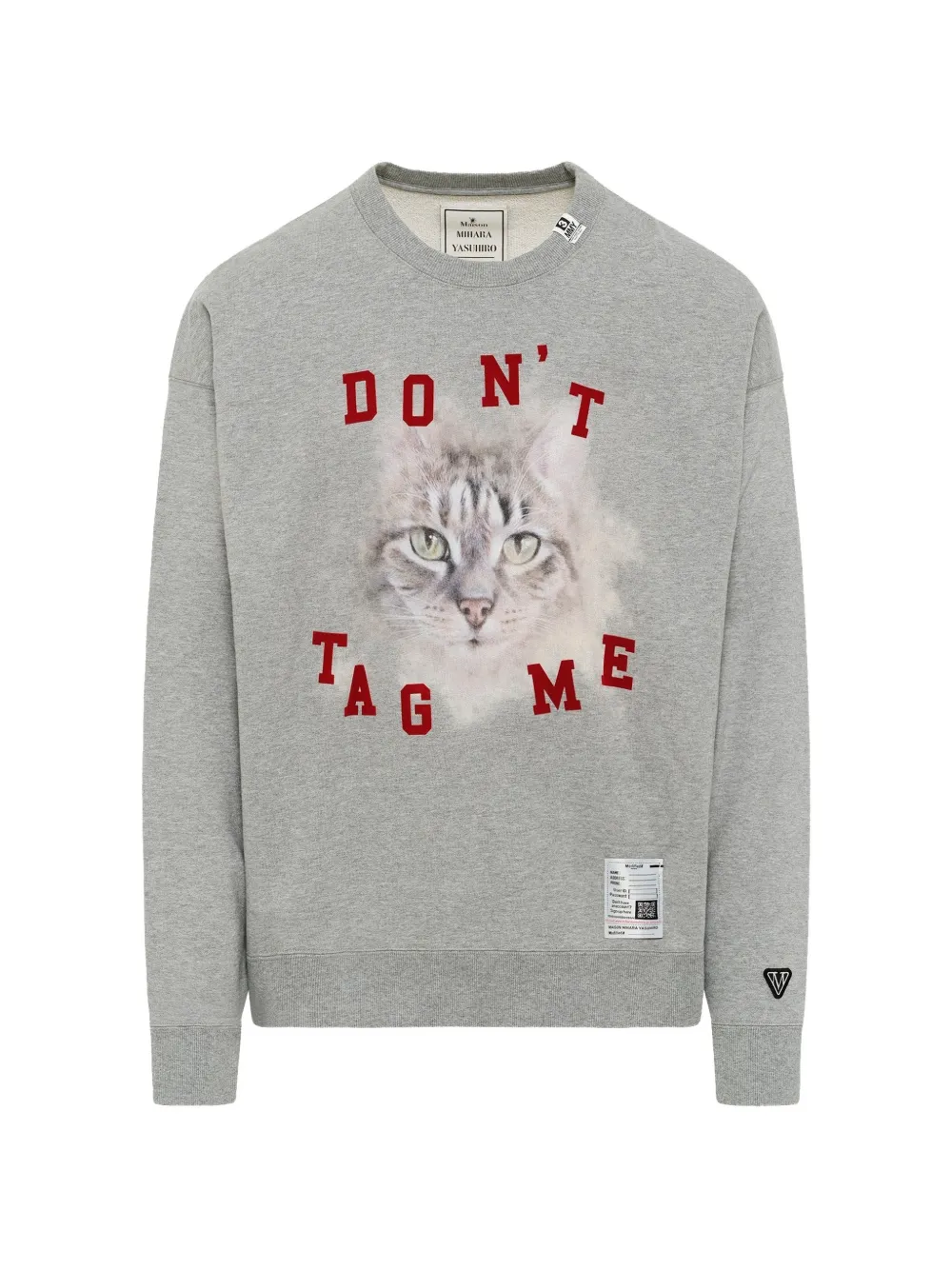 Maison MIHARA YASUHIRO sweat à imprimé graphique - Gris Maison MIHARA YASUHIRO sweat à imprimé graphique - Gris