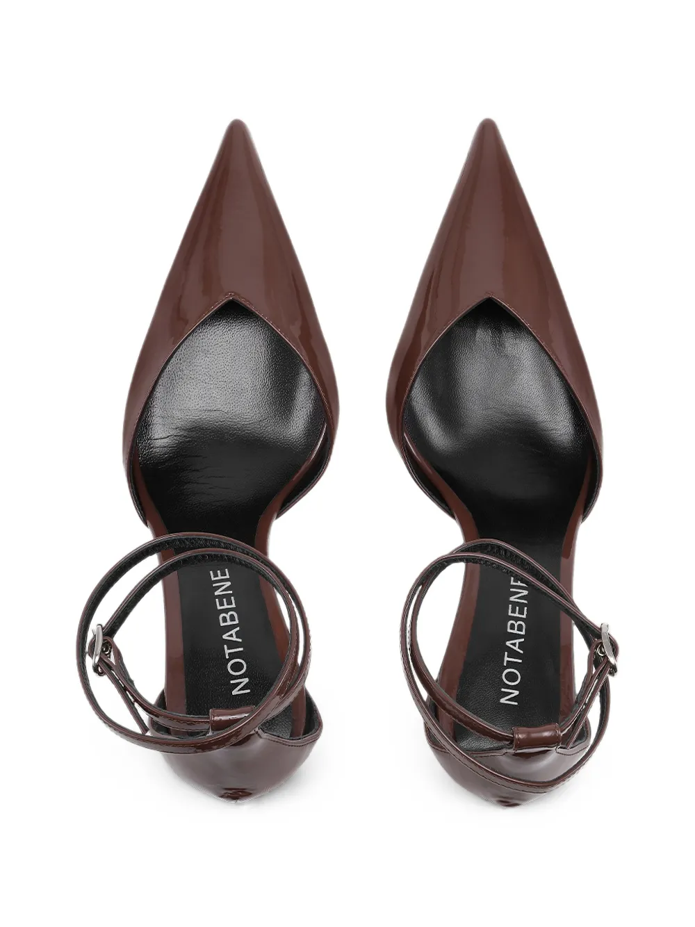 Notabene Sax pointed-toe ankle-strap heeled pumps Bruin