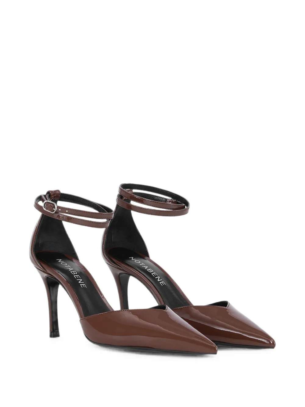 Notabene Sax pointed-toe ankle-strap heeled pumps Bruin