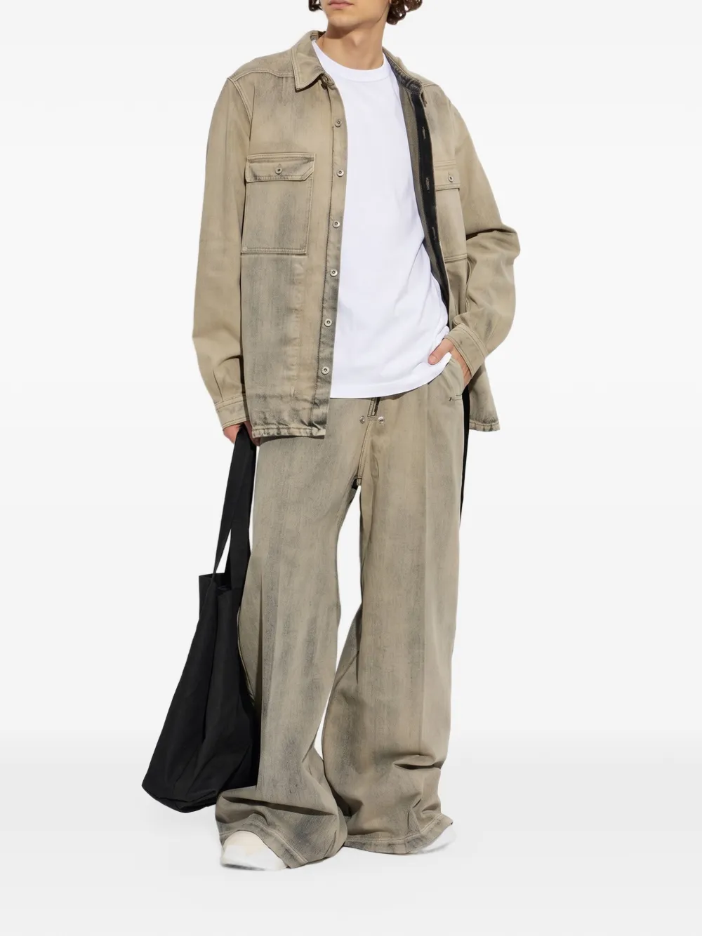 Rick Owens DRKSHDW Brad T-shirt Wit