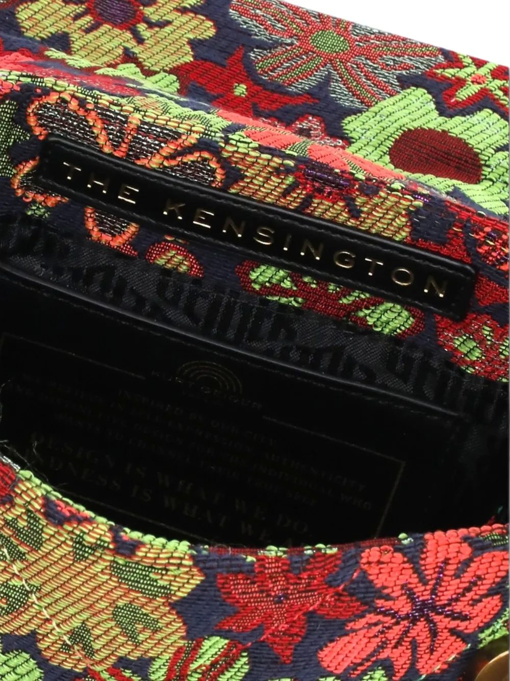 Kurt Geiger London Schoudertas van bloementapisserie verfraaid met kristallen Blauw