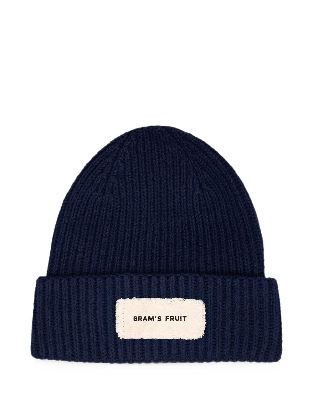 Bram’s Fruit logo-patch ribbed-knit beanie hat
