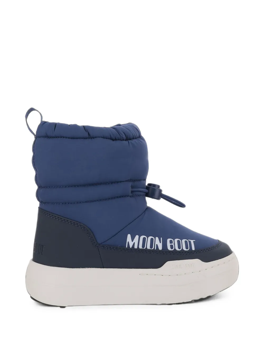 Moon Boot Kids logo-print drawstring boots Blauw