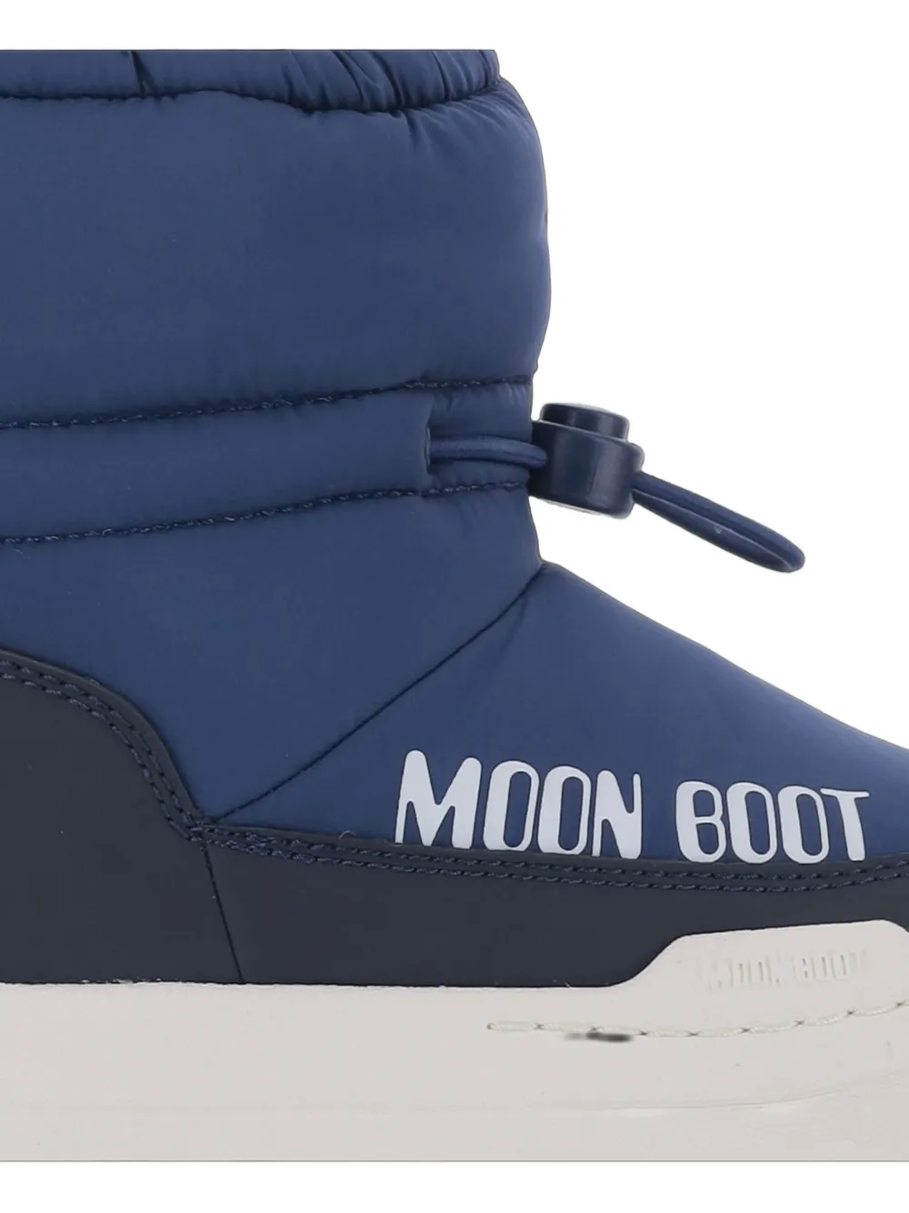 Moon Boot Kids logo-print drawstring boots Blauw