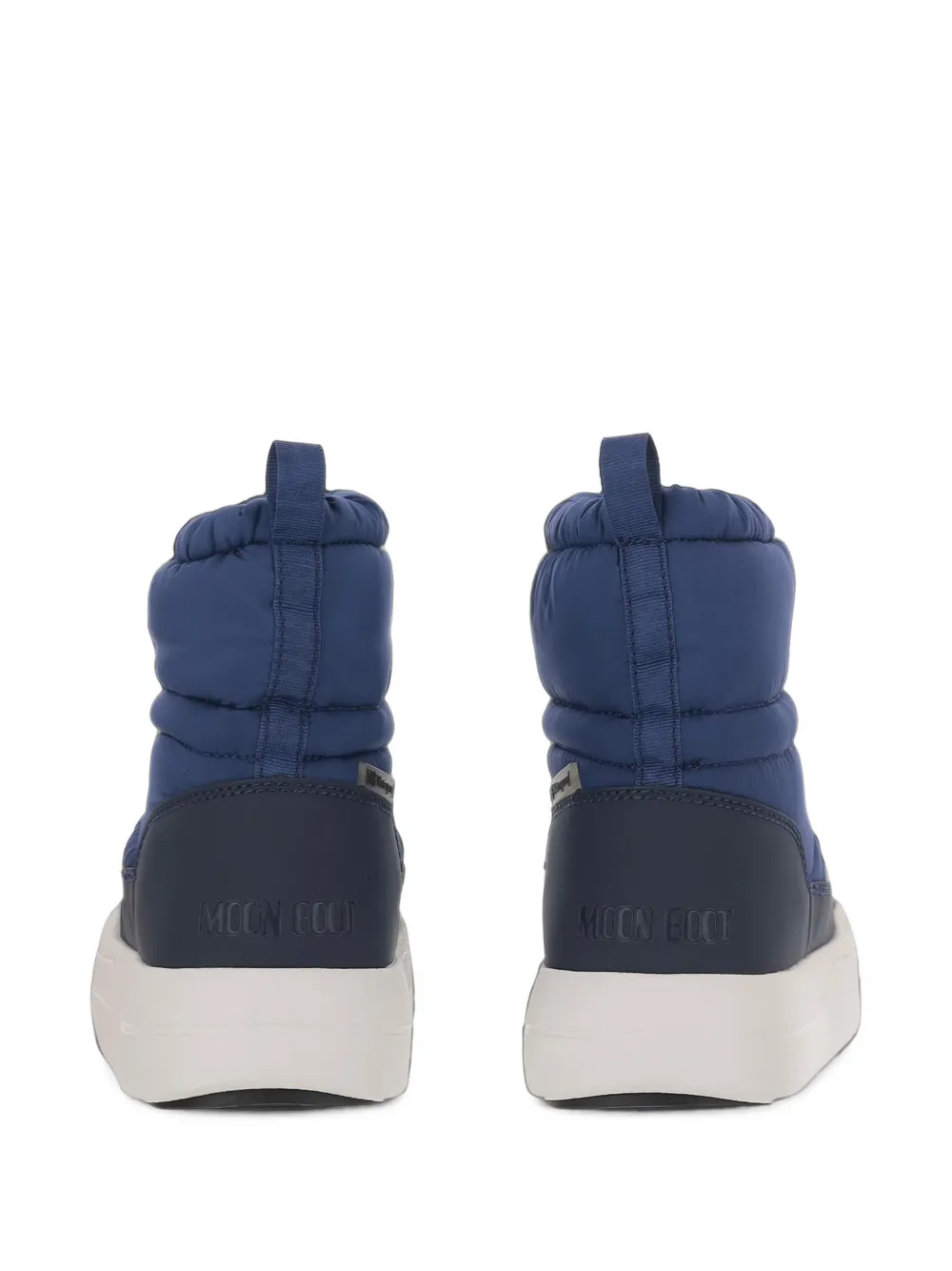 Moon Boot Kids logo-print drawstring boots Blauw
