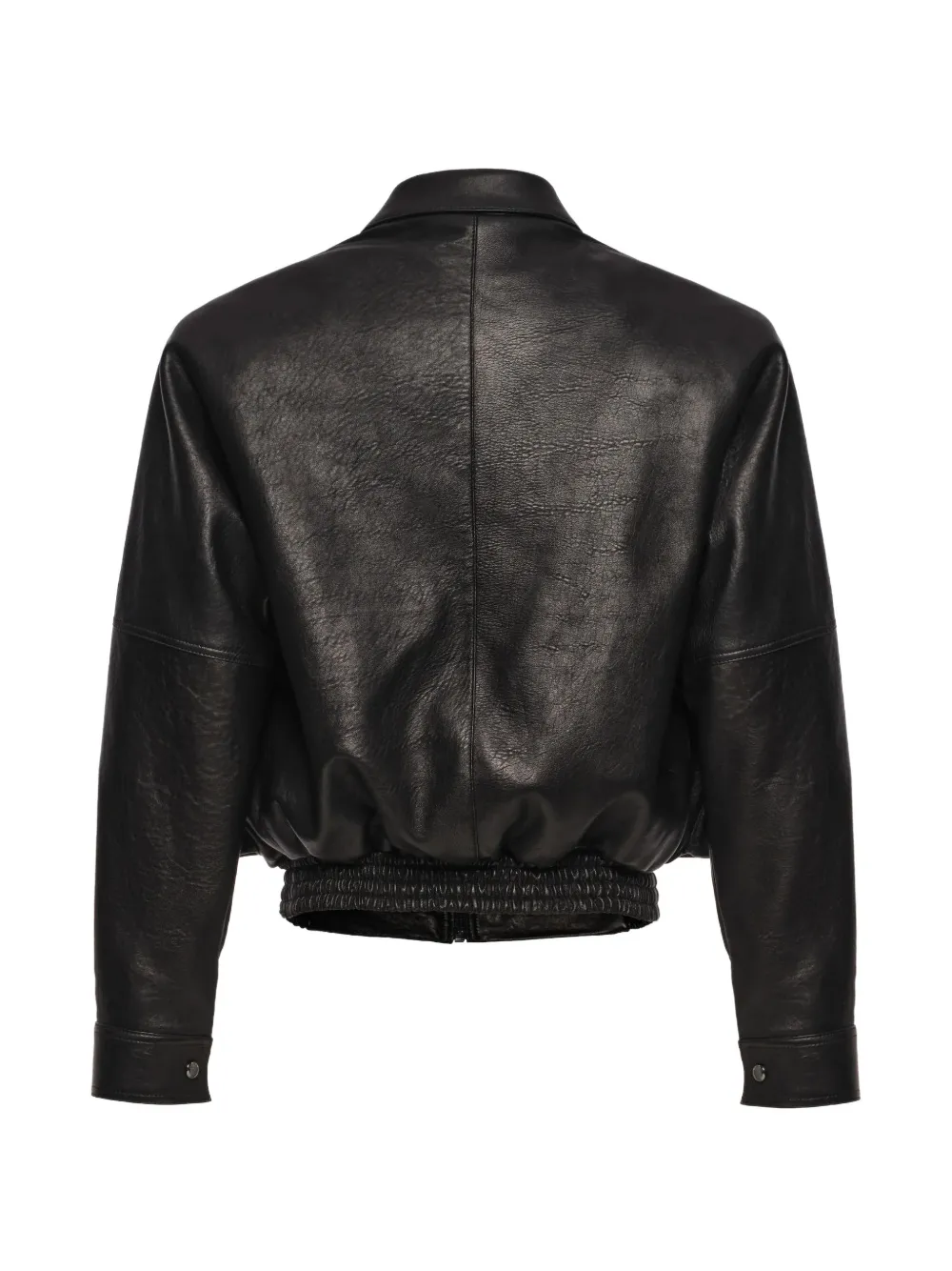 Magda Butrym paneled calf leather jacket Zwart