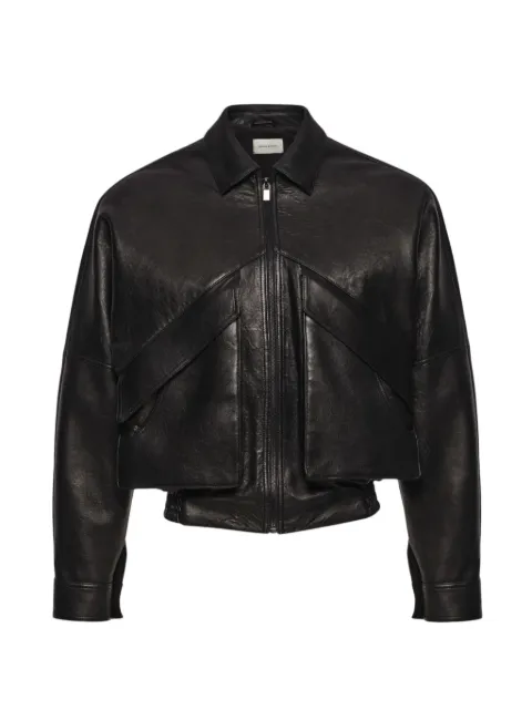 Magda Butrym paneled calf leather jacket