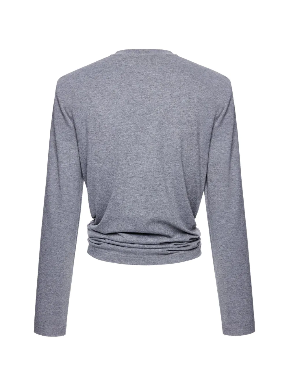 Magda Butrym rosette-detail long-sleeve blouse Grijs