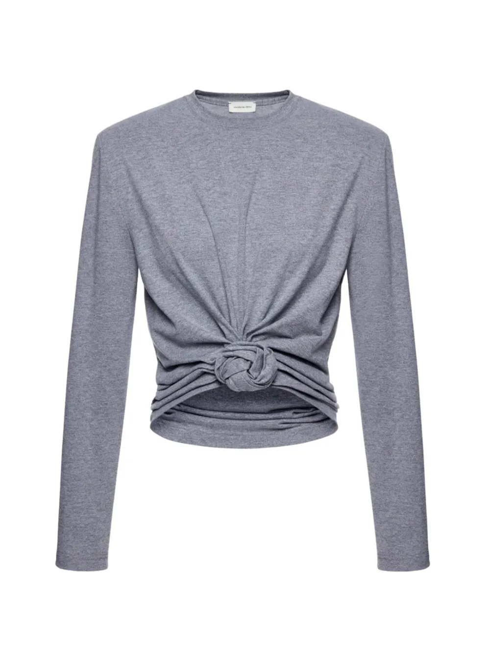 Magda Butrym rosette-detail long-sleeve blouse Grijs
