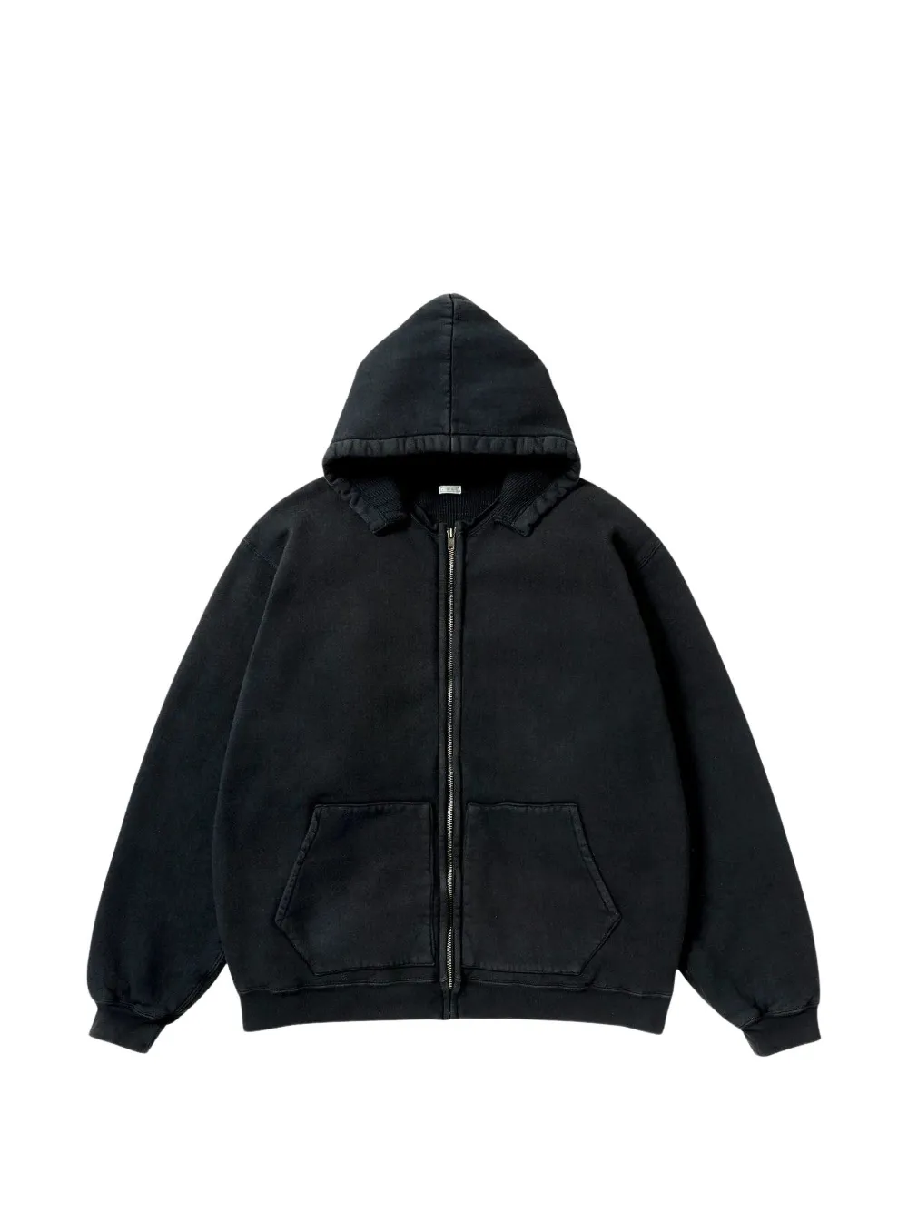 A.PRESSE Hoodie met rits Zwart