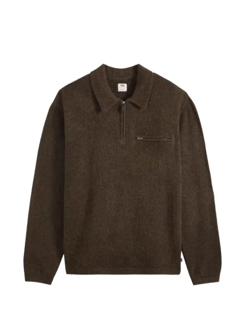 Levi's Boulder collared half-zip polo shirt